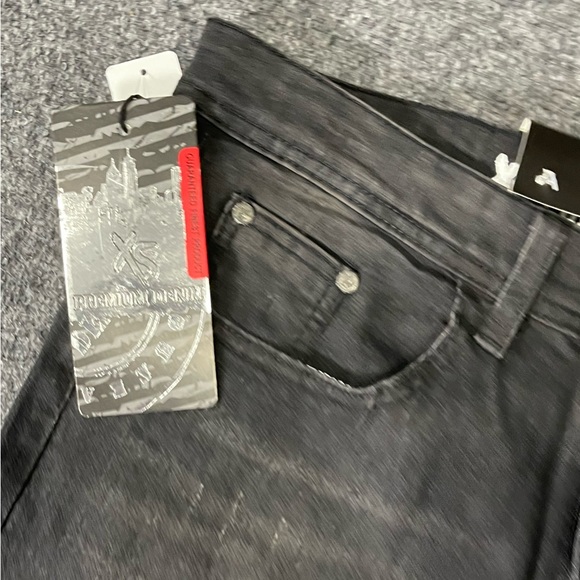 NWT Premium Denim Men's Washed Black Skinny-Fit Stretch Jeans Sz 34/32 - Picture 6 of 14